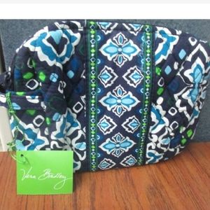 NWT Vera Bradley Medium Cosmetic Make Up Bag Ink B